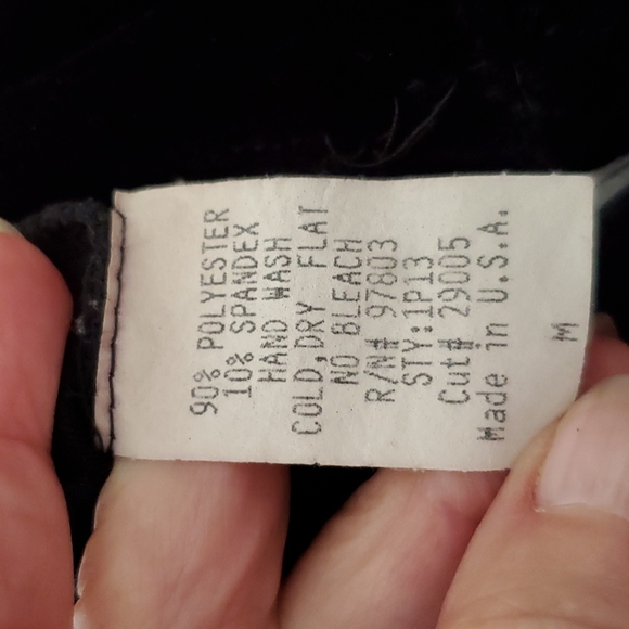 BEBE black velvety stretch high rise cropped leggins - Picture 4 of 4